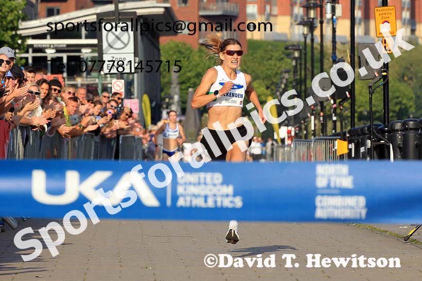 The 2023 UK Athletics Womens 5k Road Race Champs., Newcastle Quayside.  Photo: David T. Hewitson/Sports for All Pics